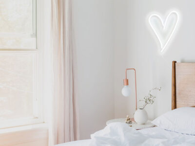 White Heart in Bedroom