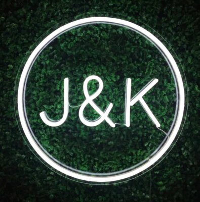 Initials Circle - So popular for weddings, or be displayed in your home