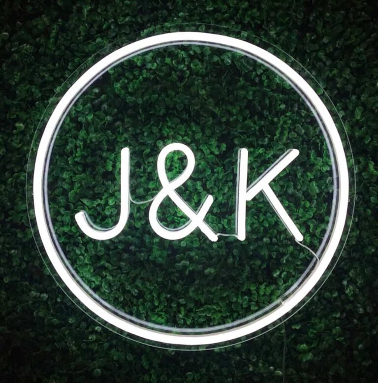 Initials Circle - So popular for weddings, or be displayed in your home