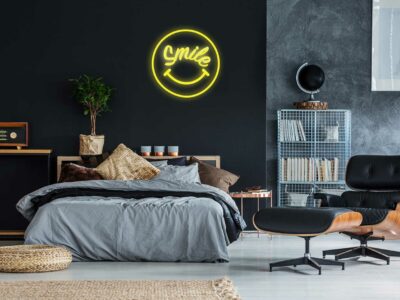 Bright Smile LED neon sign for home and event décor